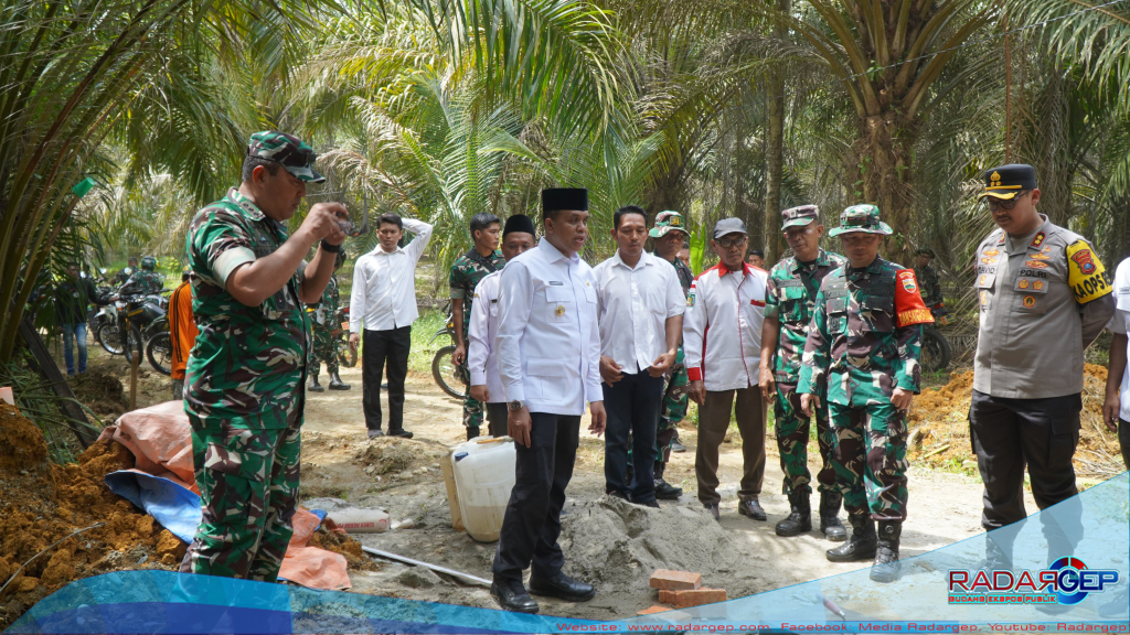 Kapolres Langkat AKBP David Triyo Prasojo Hadiri Upacara Pembukaan TMMD Ke-123 Tahun 2025